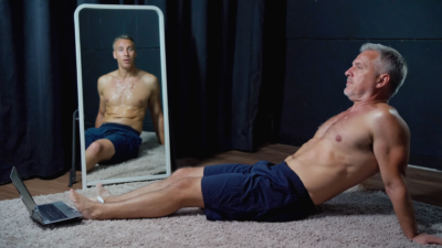 Katoptronophilia Gay Cum Lick