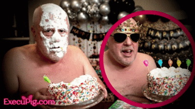 RANDY SMASHES BIRTHDAY CAKE IN OWN FACE
